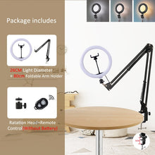 USB Selfie Light Ring Lamp Dimmable LED Selfie Ring Light  Big Photography Ringlight 26cm With Stand For Phone Studio