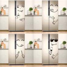 Hot Sale Fridge Sticker Kitchen Decoration Delicious Face Refrigerator Wall Stickers Cuisine Door Home Decor Mural Decal